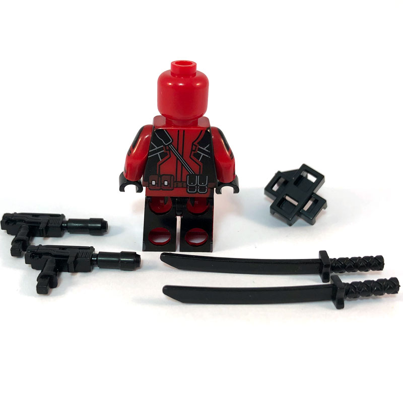 Deadpool Movie Minifig – Accessories back