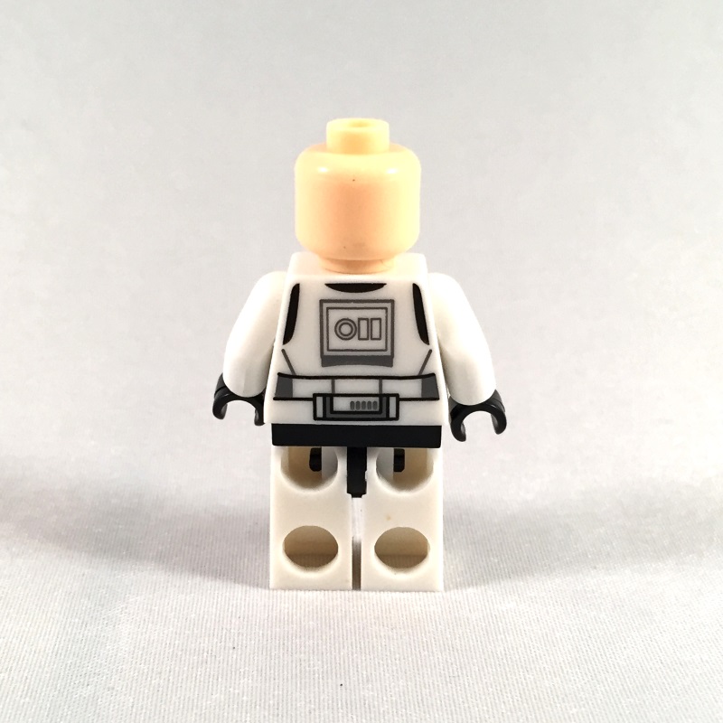 Stormtrooper LEGO Star Wars minifig – rear