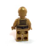 C-3PO LEGO Minifig Star Wars A New Hope Silver Leg - Back