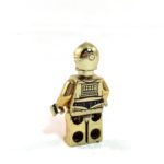 C-3PO LEGO Minifig Star Wars Gold - Back