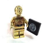 C-3PO LEGO Minifig Star Wars Gold - Front