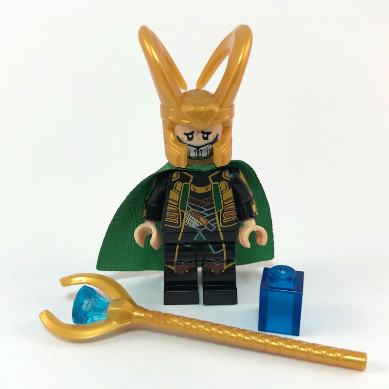 Loki with tesseract minifig face 2