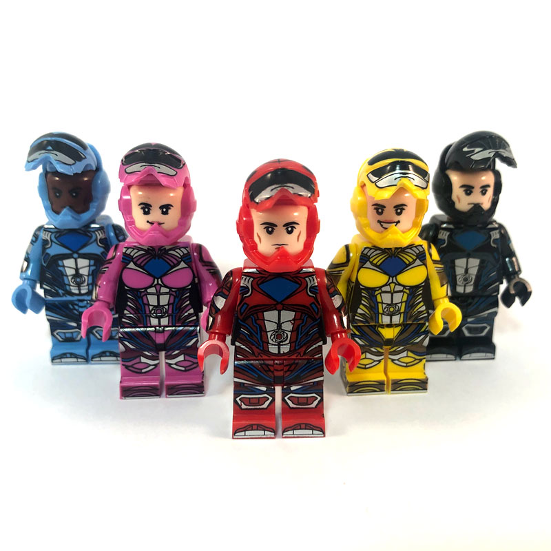 Power Rangers Movie Minifigure Set – Faces