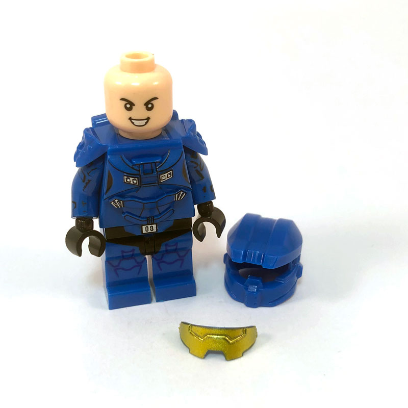Halo Spartan Minifig – Blue face
