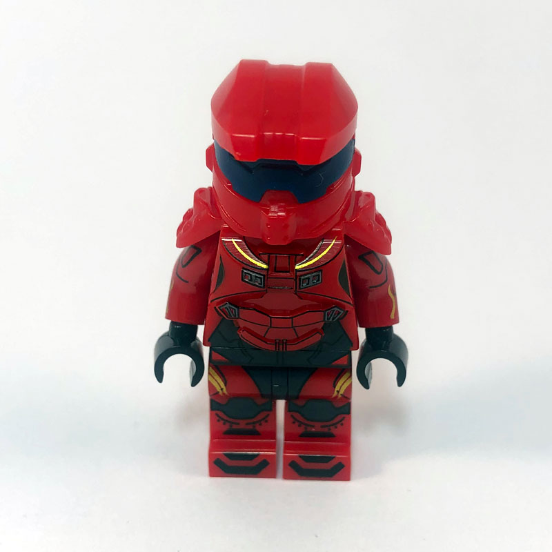 Halo Spartan Minifig – Red Dark visor