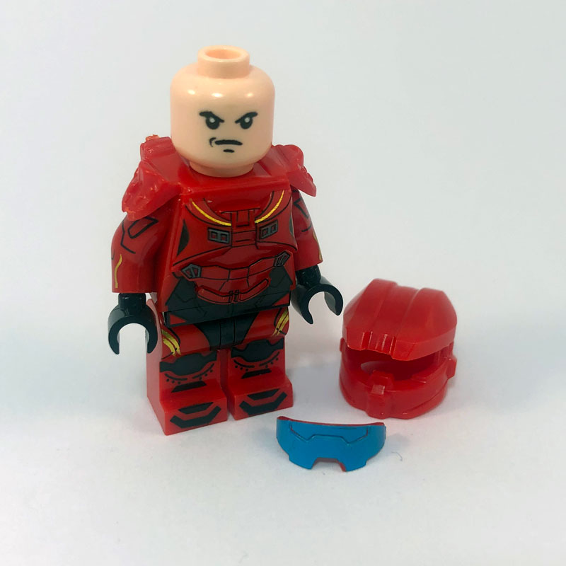 Halo Spartan Minifig – Red face