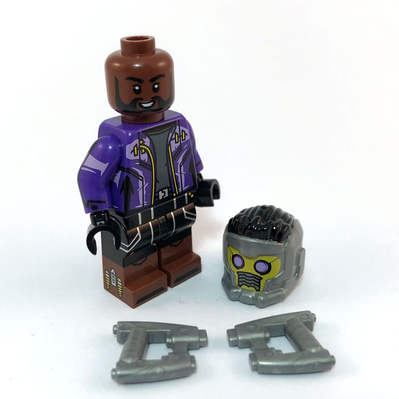 What If Starlord TChalla minifig face