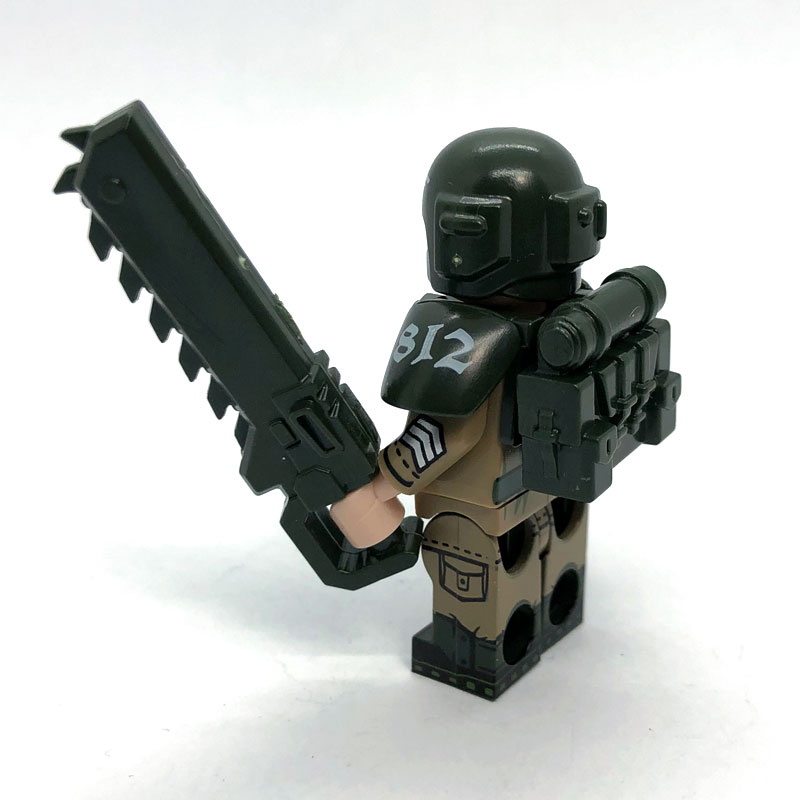 Warhammer 40k Cadian Guardsmen Minifig – Sgt rear