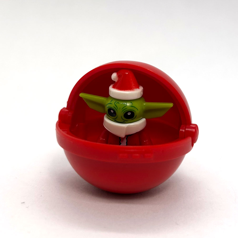 Christmas Baby Yoda in Pram Pod