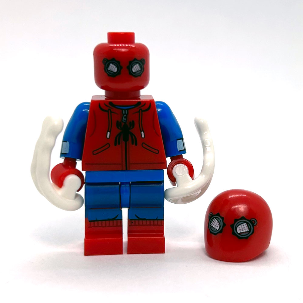 Spiderman minifig – Homemade suit helmet