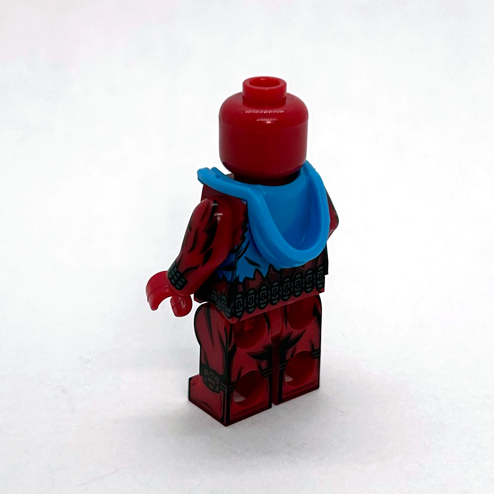 Scarlet Spider minifig rear