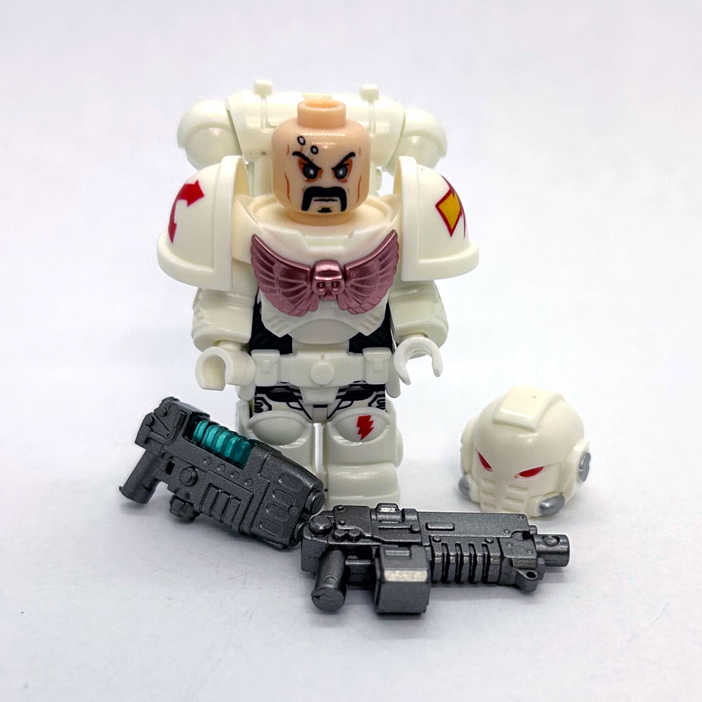 Space Marine Minifig White Scars – face