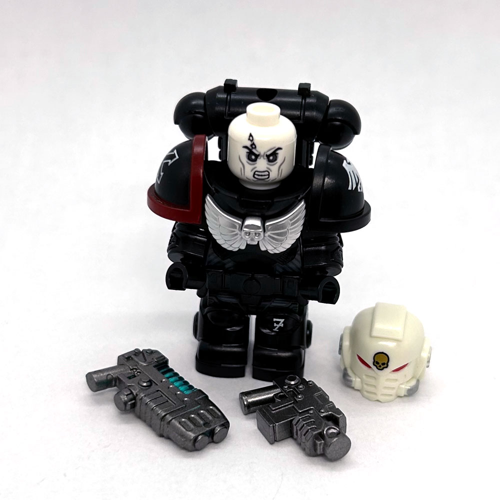 Space Marine Minifig Raven Guard – face