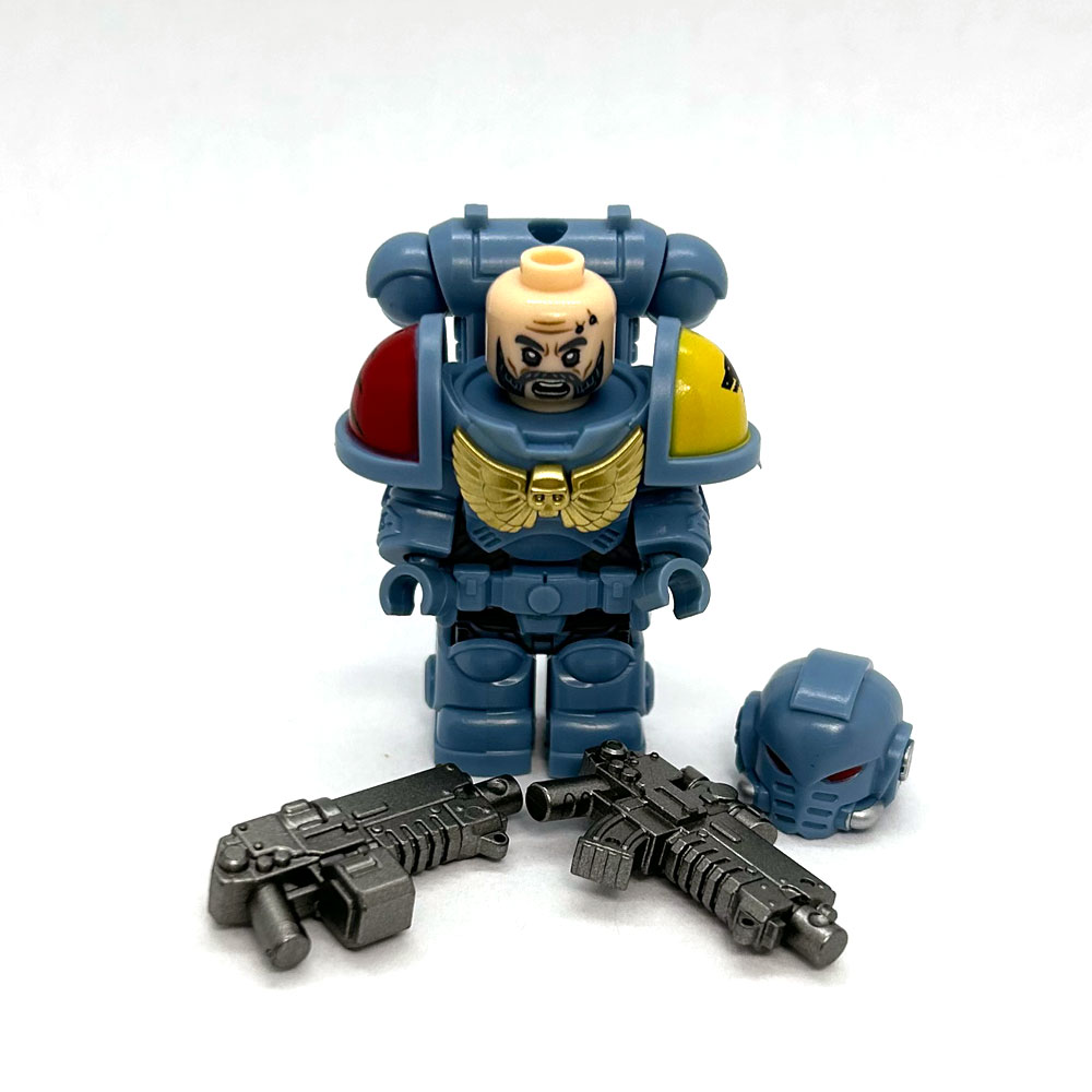 Space Marine Minifig Space Wolf – face